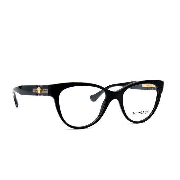 NEW VERSACE VE3304 GB1 BLACK EYEGLASSES FRAME - Picture 3 of 12